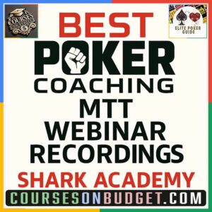 Best Poker Coaching MTT Webinar Recordings Shark Academy